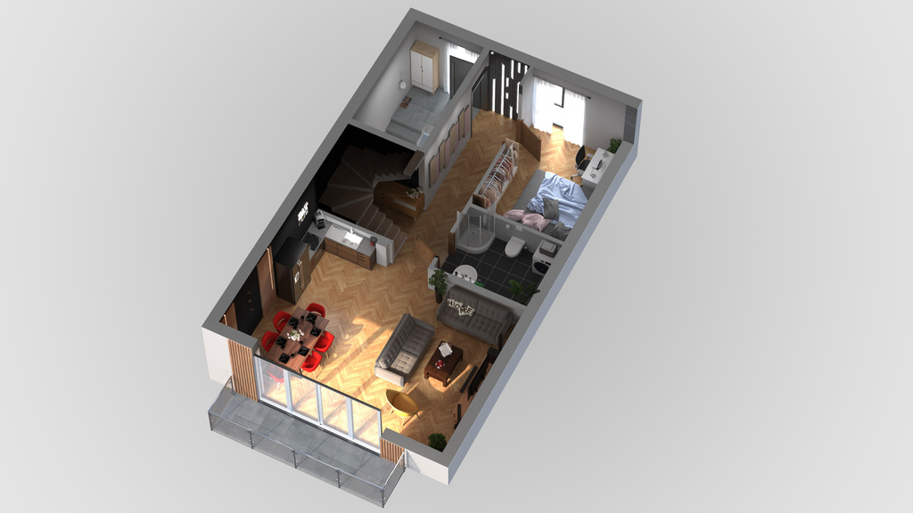 Zielona Przystań apartament z dodatkowym poddaszem